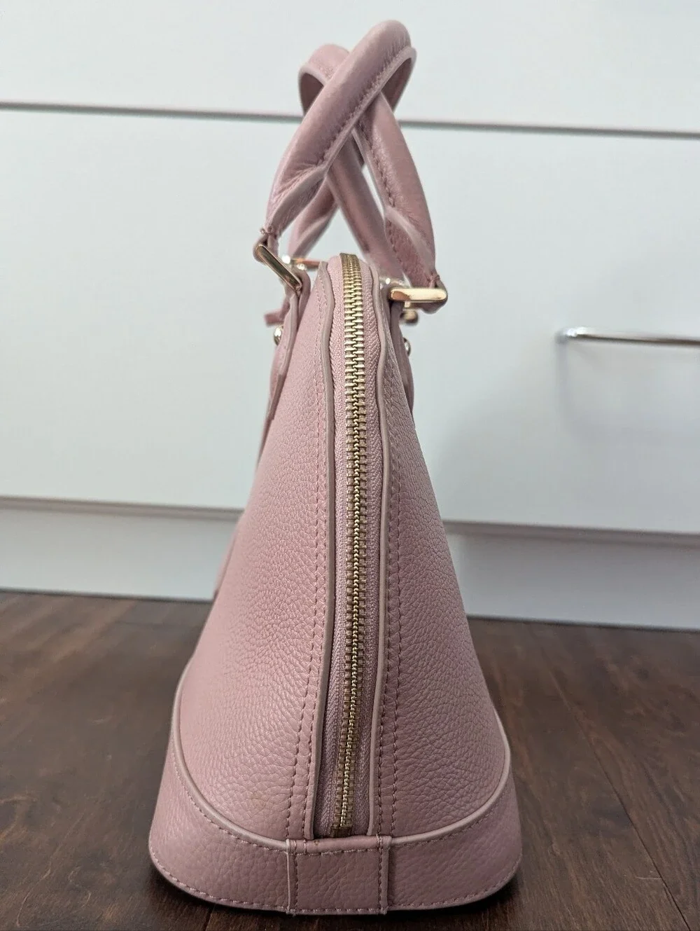 Mi Piaci Blush Pink Dome Satchel Alma Style Handbag